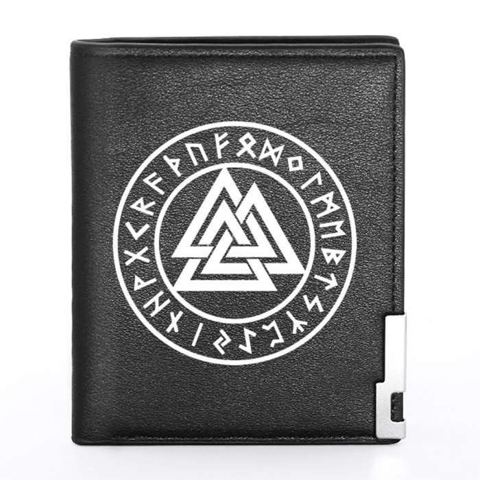 Valknut in a Runic Circle Wallet