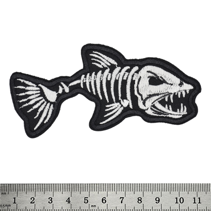 Piranha (Skeleton) Embroidered Patch