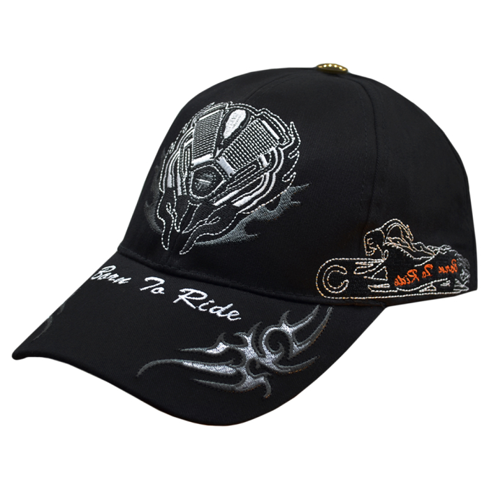 Born To Ride (Motor) Embroidered Baseball Cap