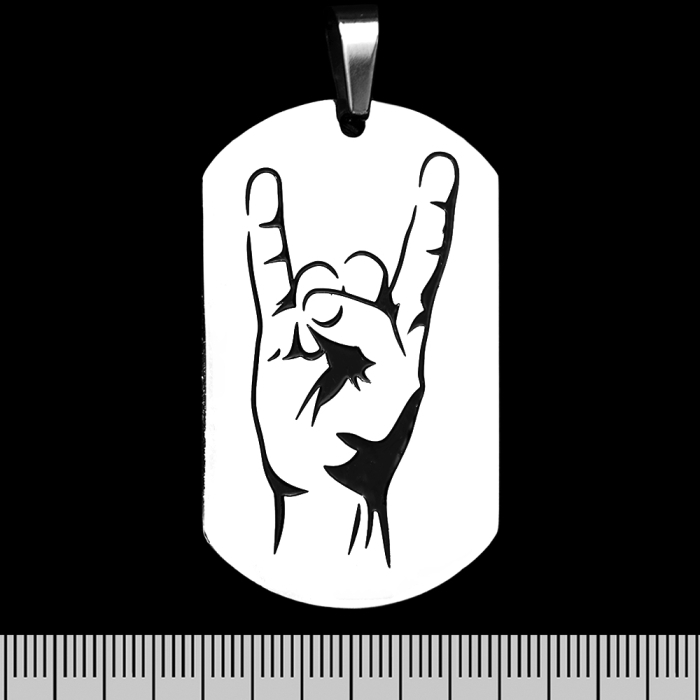 Sign of the Horns (Goat) (ptsb-105) Token Pendant