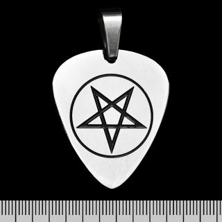Pentagram (in a Circle) (ptsb-142) Mediator Pendant