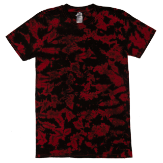 Tie Dye Black and Red T-Shirt