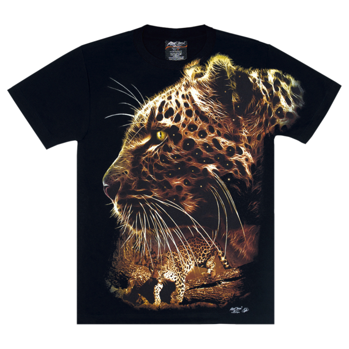 Leopard (3D, glows in the dark) T-Shirt