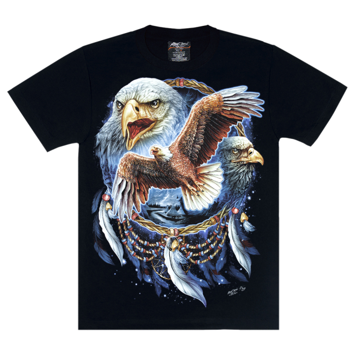 Totem Eagle (3D, glows in the dark) T-Shirt