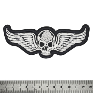 Skull with Wings (shaped) Patch