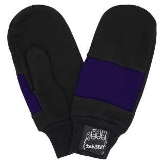 Black with Blue insert Mittens