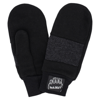 Black with Dark Gray Insert Mittens
