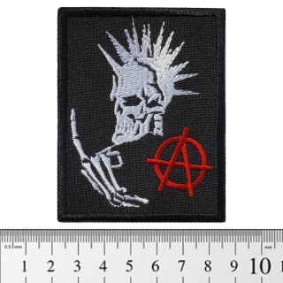 Punk skull (anarchy) (pt-042) Patch