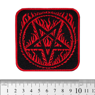 Burning Pentagram (pt-056) Patch