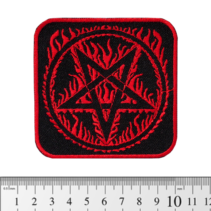 Burning Pentagram (pt-056) Patch