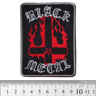 Black Metal (burning cross) (pt-057) Patch