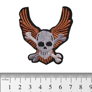 Skull with wings (pt-075) Patch
