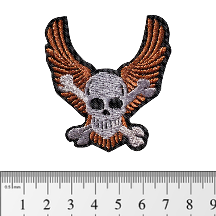 Skull with wings (pt-075) Patch