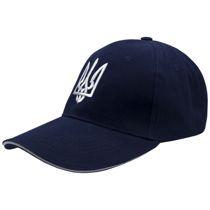 Trident (white Trident, dark blue) uac-022 Baseball Cap