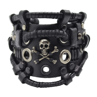 Steampunk (bsp-56) Black Danger Skull