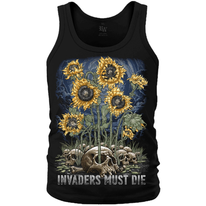 Invaders Must Die (Sunflowers) Tank Top Invaders Must Die (Sunflowers) Tank Top