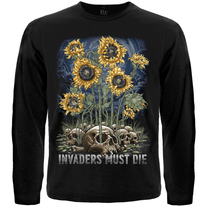 Invaders Must Die (Sunflowers) Long Sleeve T-Shirt