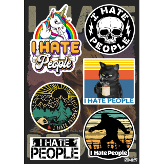I Hate People SP-167 Sticker Pack