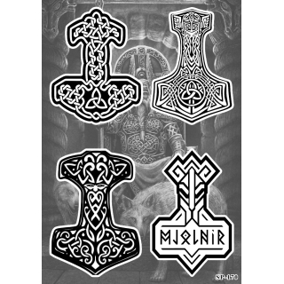 Sticker pack Thor's hammer (Mjöllnir) SP-170