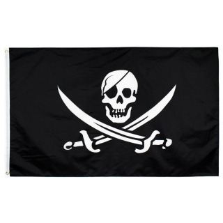 Pirate flag (skull with sabers) (fcn-002)