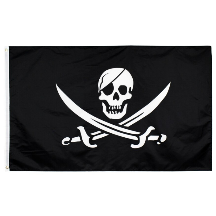 Pirate flag (skull with sabers) (fcn-002)