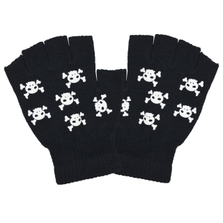 Gloves (glcn-001) Skull Black Mark (glow in the dark)