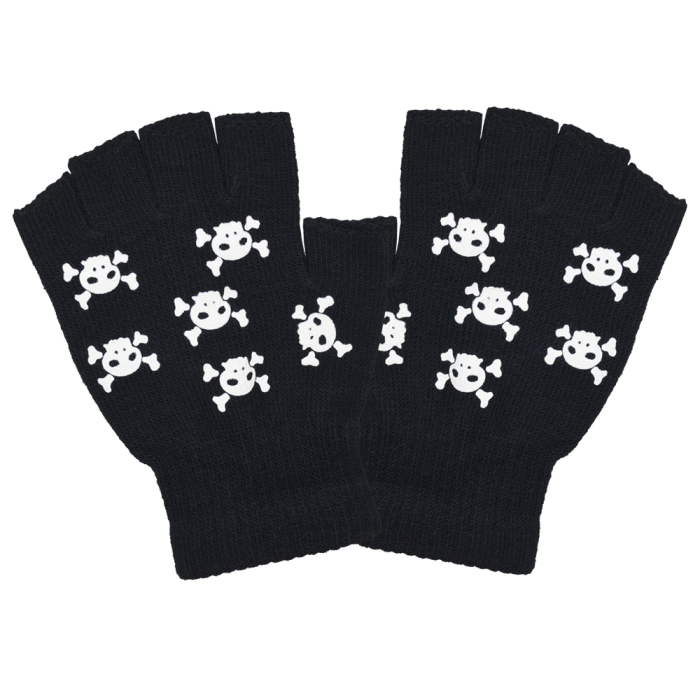 Gloves (glcn-001) Skull Black Mark (glow in the dark)