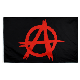 Anarchy flag (black and red) (fcn-004)