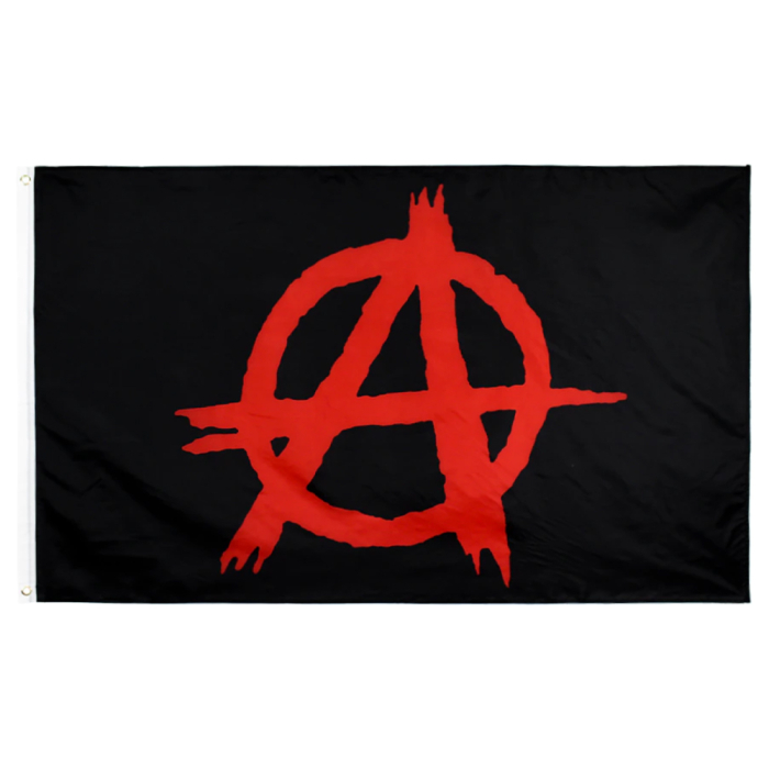 Anarchy flag (black and red) (fcn-004)