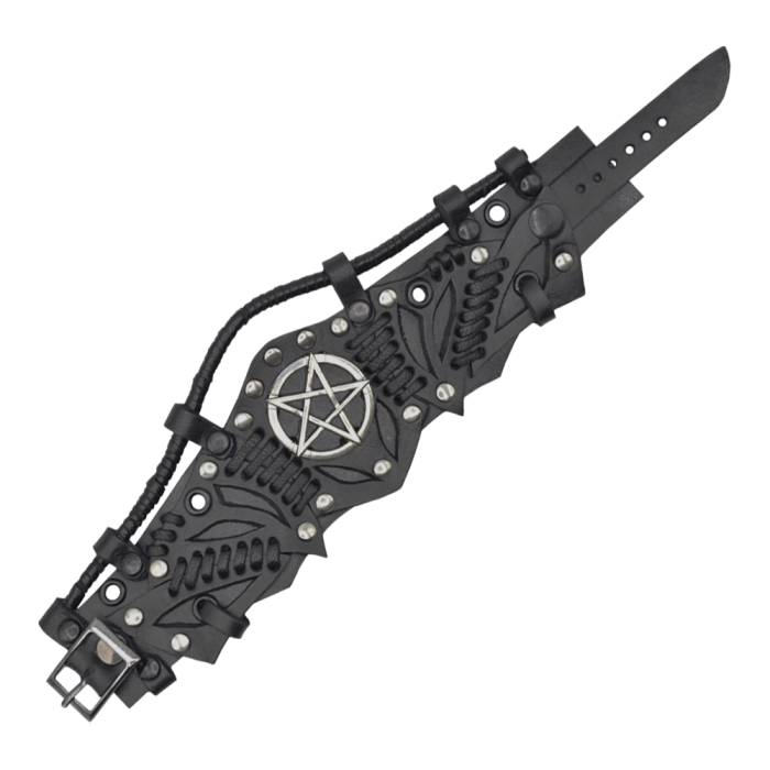 Bracelet Steampunk Pentagram black (bsp-64)