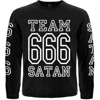 Team Satan - 666 (white) Long Sleeve T-Shirt