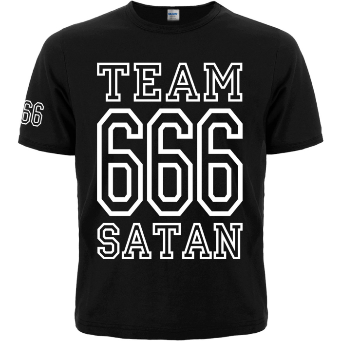 Team Satan - 666 (white) T-Shirt