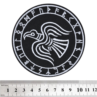 Raven of Odin Embroidered Patch