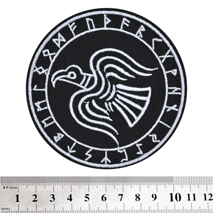 Raven of Odin Embroidered Patch