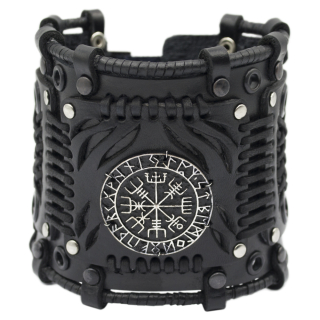 Bracelet Steampunk Vegvisir, black (bsp-68)