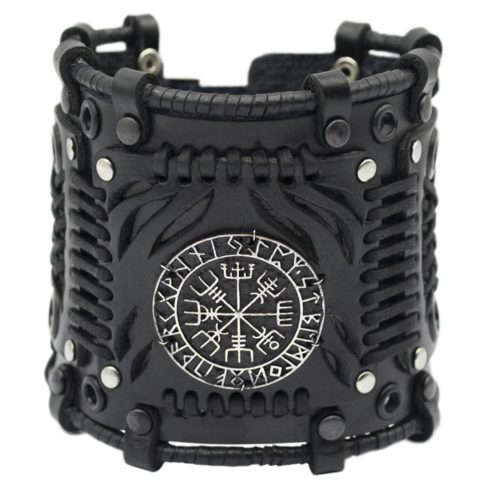 Bracelet Steampunk Vegvisir, black (bsp-68)