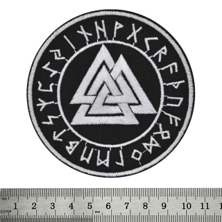 Patch Valknut (futark) is round