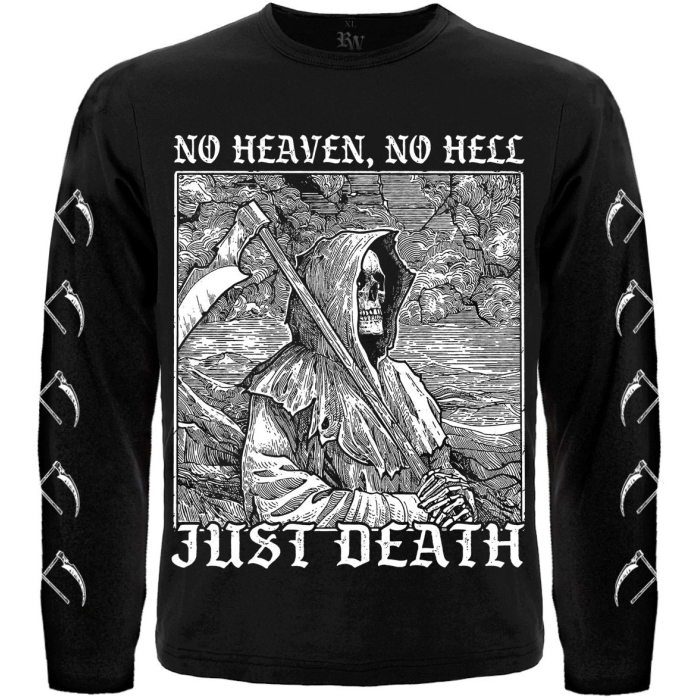 No Heaven, No Hell - Just Death (with print on the sleeves) Long Sleeve T-Shirt