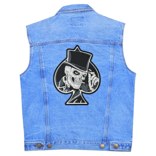 Skeleton Ace of Spades Thermal  back patch (thps-098)