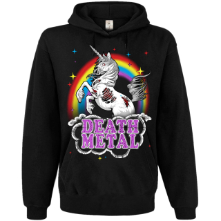 Death Metal (Unicorn) B&C Hoodie (No Zip)