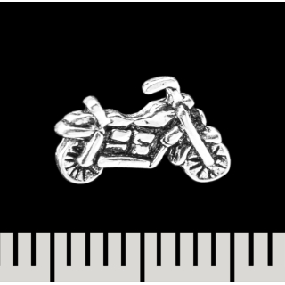 Motorcycle stud earring (silver, 925 sterling) (sn-053)