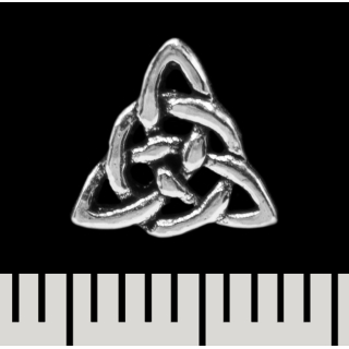 Triquetra stud earring (silver, 925 sterling) (sn-054)