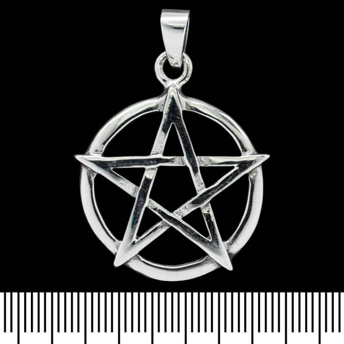 Pendant Classic Pentagram (silver, 925 assay value) (sp-138)