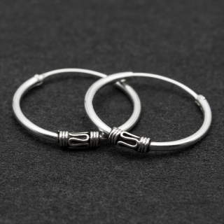 Earring, ring with a pattern (eas-133)