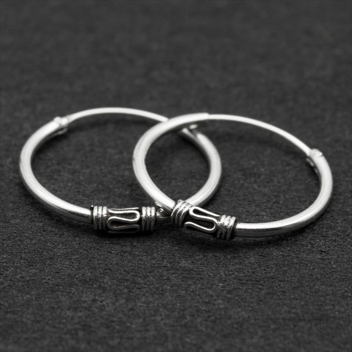 Earring, ring with a pattern (eas-133)
