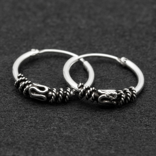Earring, ring with a pattern (eas-105)