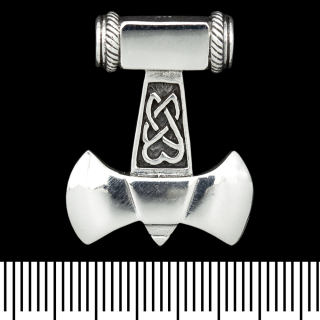 Pendant Thor's Hammer-Axe (silver, 925 assay value) (sp-154)