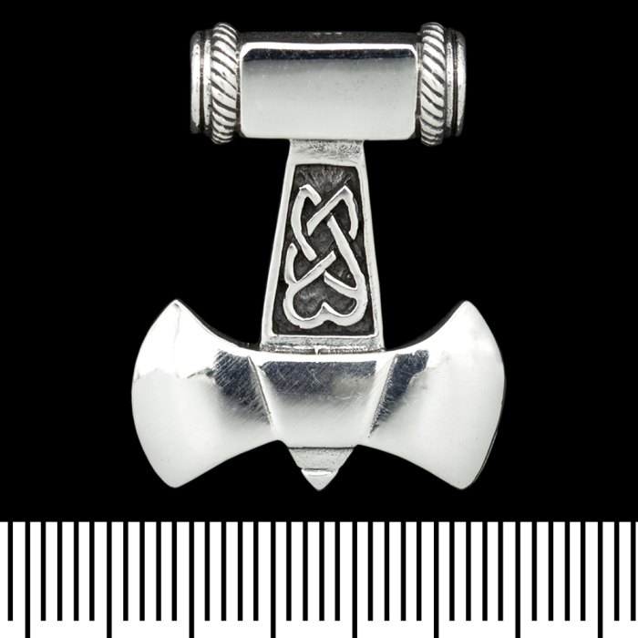 Pendant Thor's Hammer-Axe (silver, 925 assay value) (sp-154)