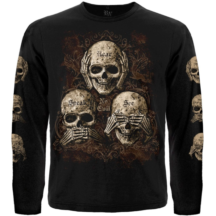 See No Evil, Hear No Evil, Speak No Evil Long Sleeve T-Shirt