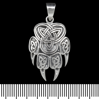 Pendant Seal of Veles (wolf paw), figured (silver, 925 sample) (sp-179)